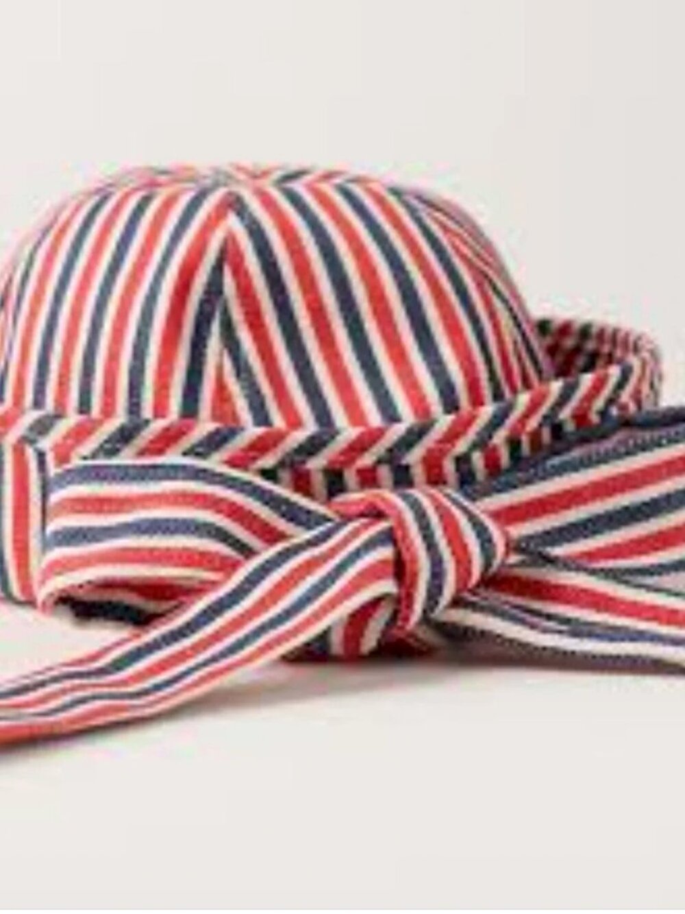 NEW Free People Striped Sailor Bucket Hat With Defined Tie Bow Detail - Picture 4 of 7